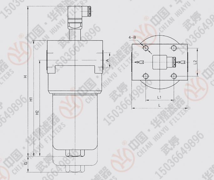 壓力管路過濾器YPH160H7MD1B5華豫供應